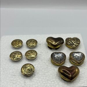 Vintage Gold and Silver Button Cover  Collection 10 Mix and Match Western